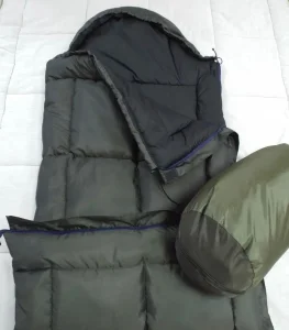 Спальний мішок водонепроникний з капюшоном Олива, зимовий мішок ковдра -30° Олива