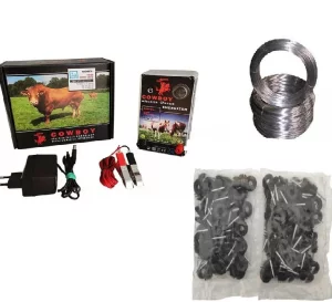 Електропастух комплект на 1 га 1.1Дж із дротом