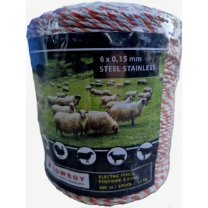 Шнур для Електропастуха 6 жил 2,5мм 400 метрів