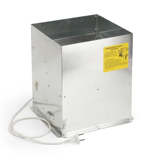 Зернодробарка (крупорушка / подрібнювач зерна) Зубрьонок з оцинкованої сталі (350 кг/годину)