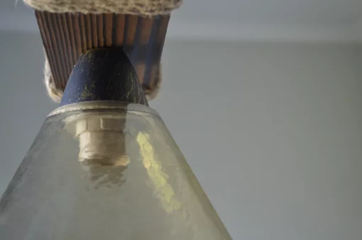 Дерев'яна люстра в альтанку Конус 2