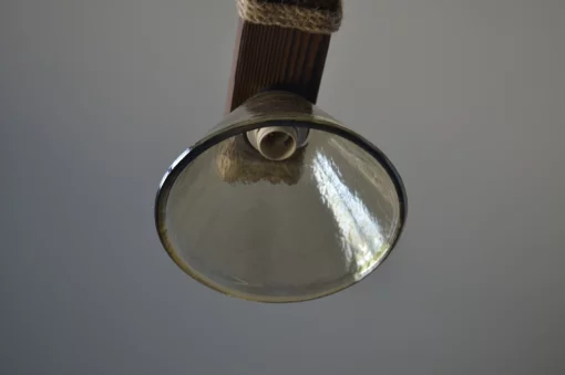 Дерев'яна люстра в альтанку Конус 2