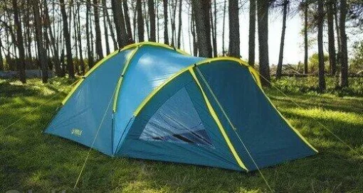 Намет, чотири, чотиримісний, з великим тамбуром, двома, шаровою, туристичною, якісною, тамбур із підлогою