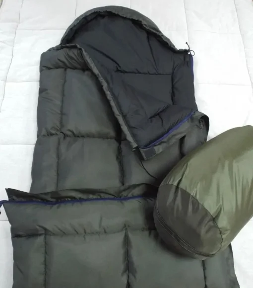 Спальний мішок водонепроникний з капюшоном Олива, зимовий мішок ковдра -30&deg; Олива