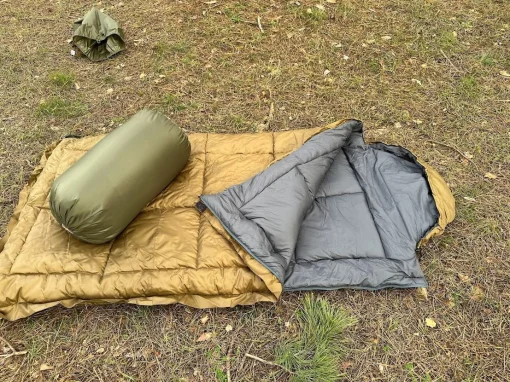 Спальний зимовий мішок до -40 &deg; Гігант, широкий 100см, Ботал. Мішок ковдру теплу, Койот