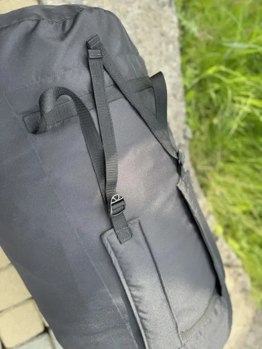 Сумка-Рюкзак Баул дорожній 120 л для пересування - не промокає, Чорний