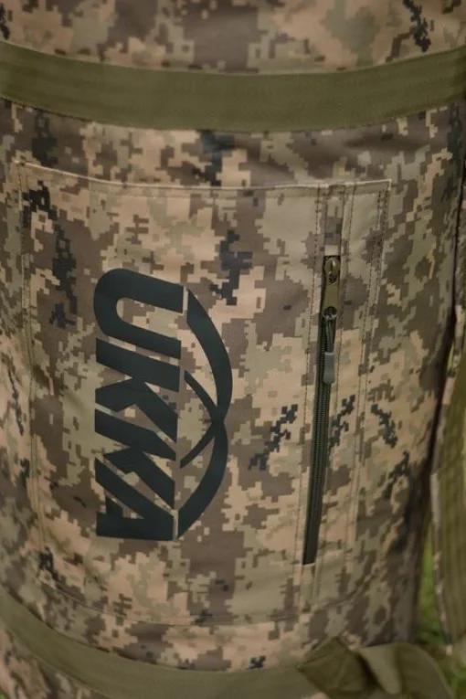 Сумка Баул водонепроникний 120л Баул-рюкзак UKKA Піксель