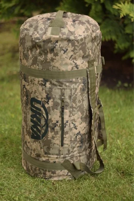 Сумка Баул водонепроникний 120л Баул-рюкзак UKKA Піксель