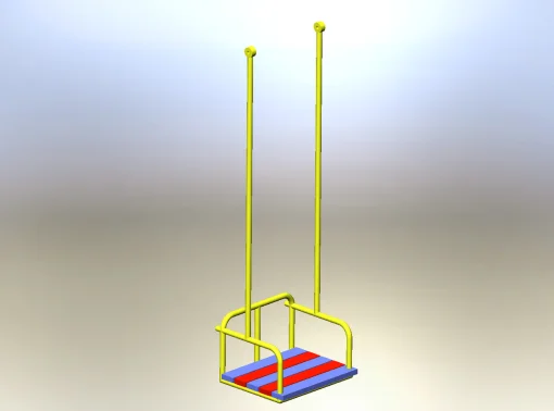 Дитячі тримісні гойдалки.