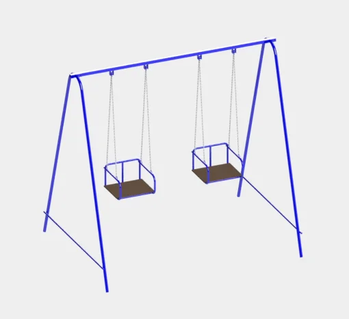 Двомісні гойдалки на ланцюгах для всієї сім'ї.