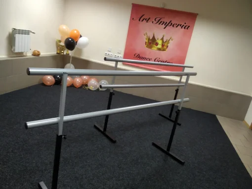 Балетний хореографічний станок. Двохрівневий. 2 метри. Металевий.