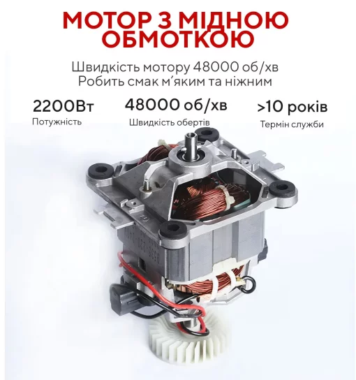 Блендер із чашею для смузі, фрешів, коктейлів Biolomix Triniti T5200 (2 Літра, 2.2 кВт) Блендер стаціонарний