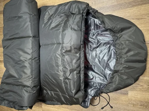 Спальник зимовий Термо до -40&deg; Спальний мішок зимовий стьоганий з капюшоном Олива, Хакі з підкладкою Omni-Heat