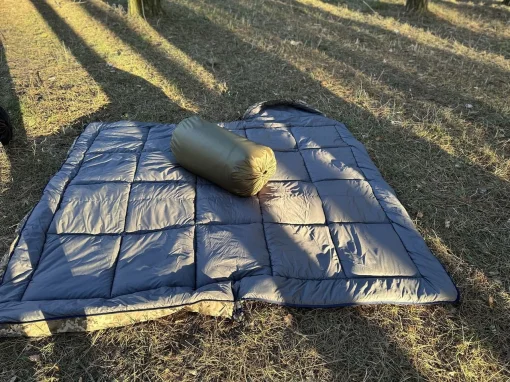 Теплий спальник зимовий піксель, метровий. Спальний мішок Ботал. Дуже широка, ковдра до -40