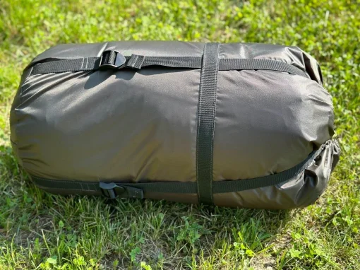 Спальник зимовий Термо до -40&deg; Спальний мішок зимовий стьоганий з капюшоном Олива, Хакі з підкладкою Omni-Heat