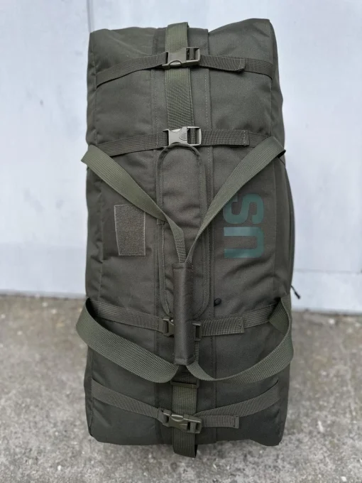 Сумка US на 130 літрів з ременем на плече, баул для передислокації та транспортування, великий рюкзак Олива