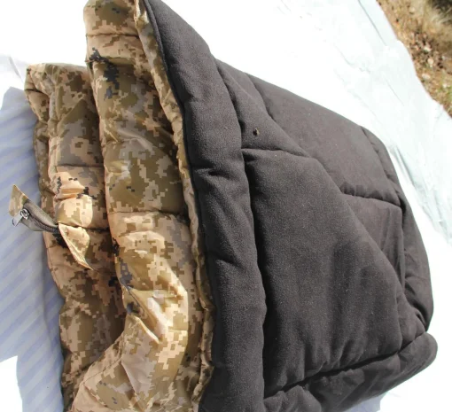 Туристичний зимовий спальний мішок, водонепроникний, з флісом, піксель до -40, дуже теплий