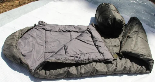 Спальний мішок водонепроникний з капюшоном Олива, зимовий мішок ковдра -30&deg; Олива