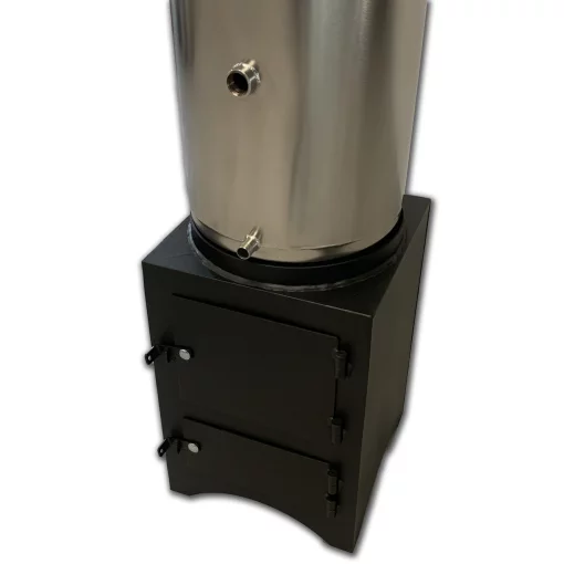 Титан з топкою, Водогрійна колонка