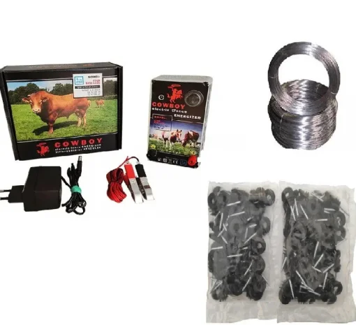 Електропастух комплект на 1 га 1.1Дж із дротом