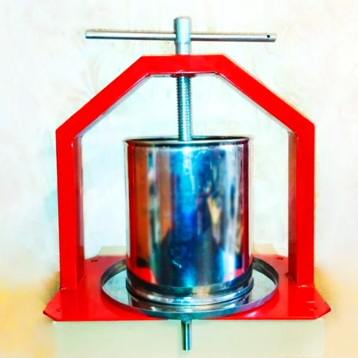 Прес Господарочка 15л Гвинтовий - для віджиму соку з яблук, винограду, ручної гвинтової, нержавіюча сталь