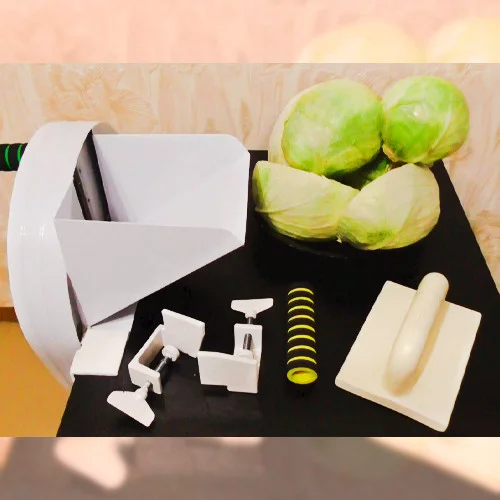 Шатківниця механічна + штовхач та дод. кріплення, для капусти, картоплі, цибулі, грибів (до 150 кг/год)