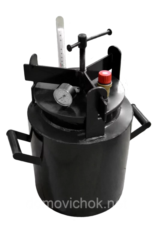 Автоклав Газовий TOP-10, Горловина 15,9 см (10 банок 0.5 л или 5 банок 1л), Вуглецева сталь