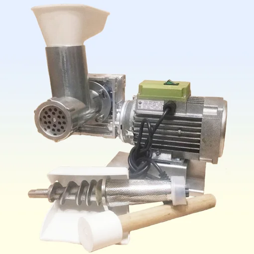 М'ясорубка Мрія-МС-550 з редуктором, для м'яса (до 60 кг/час), для томатного соку (до 150 кг/час), 0.55 кВт