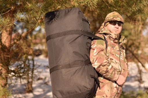 Великий якісний Баул на 130 літрів Сумка туристична Баул човниковий US 130 л чорна