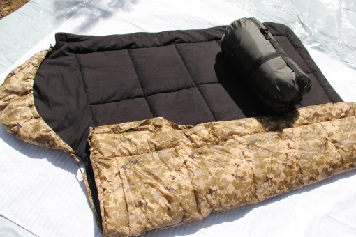 Спальник зимовий тактичний армійський з флісом до -40 піксель. Спальний мішок ковдра туристична зима