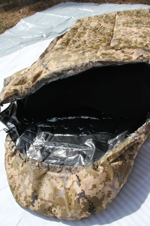 Спальний мішок (спальник) Термо Ковдра, зимовий мішок, Піксель до -40, з термо підкладкою Omni-Heat