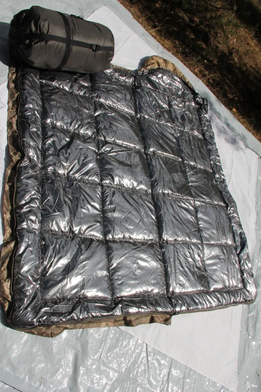 Спальний мішок (спальник) Термо зимовий з капюшоном, піксель до -40, з термо підкладкою Omni-Heat