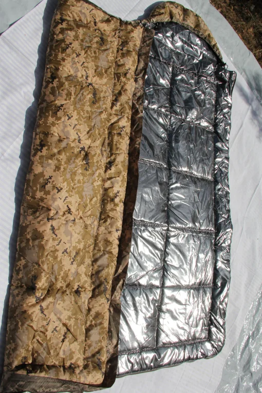 Спальний мішок (спальник) Термо Ковдра, зимовий мішок, Піксель до -40, з термо підкладкою Omni-Heat