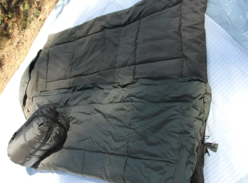 Мішок ковдра Ботал, ширина 100см, Олива. Спальний мішок на флісі для холодної погоди до -40&deg;Зимовий метровий