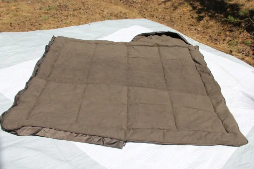 Спальний мішок ковдру туристичний зима до -40, койот, теплий, Спальник зимовий стьоганий з флісом